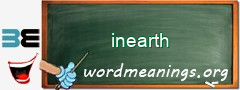 WordMeaning blackboard for inearth